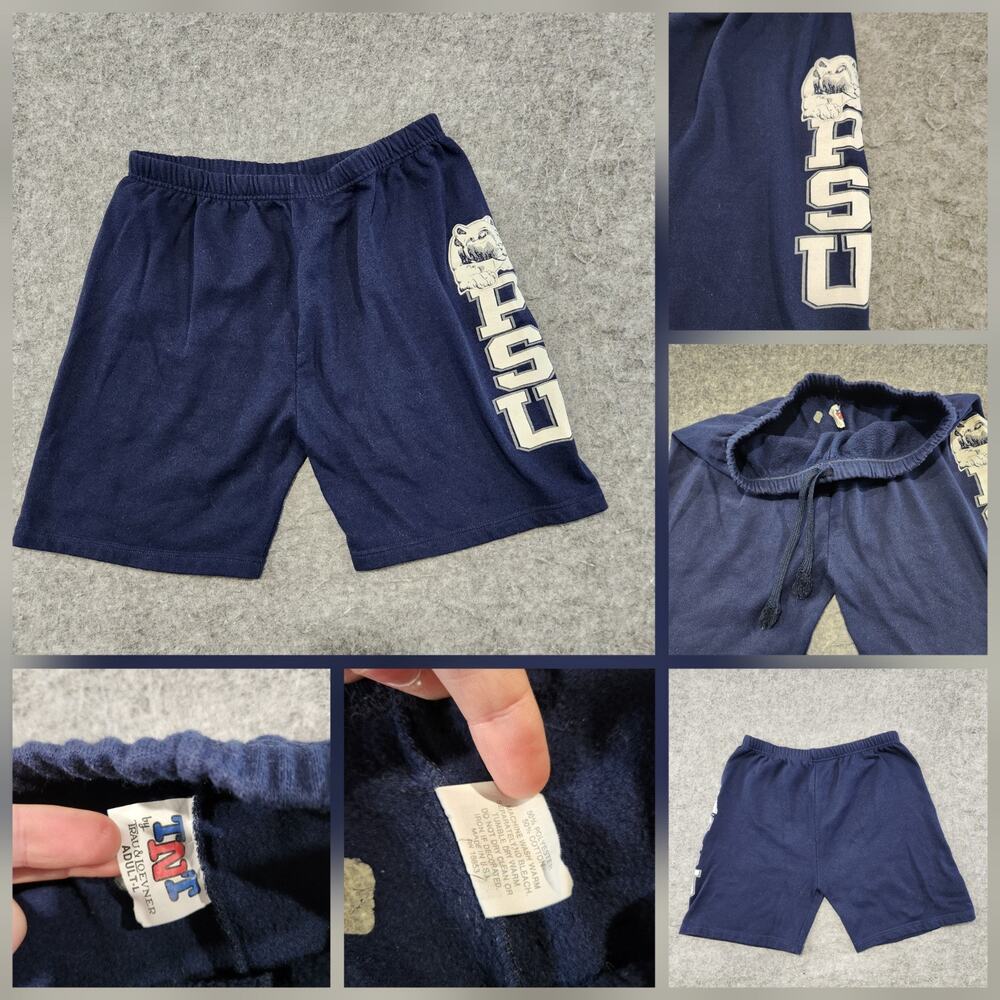 VTG 90s PSU Penn State University Nittany Lions Mens L Large Shorts‎ USA Made